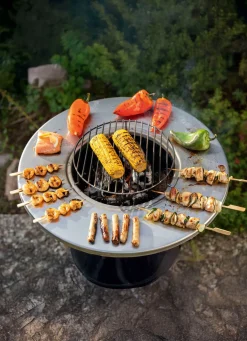 New BADER Grill-/Feuerstelle "Plancha" SCHWARZ
