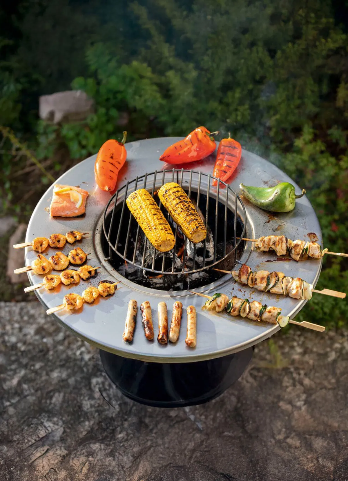 New BADER Grill-/Feuerstelle "Plancha" SCHWARZ