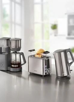 Sale GRUNDIG Frühstücksserie aus hochwertigem Edelstahl ROT