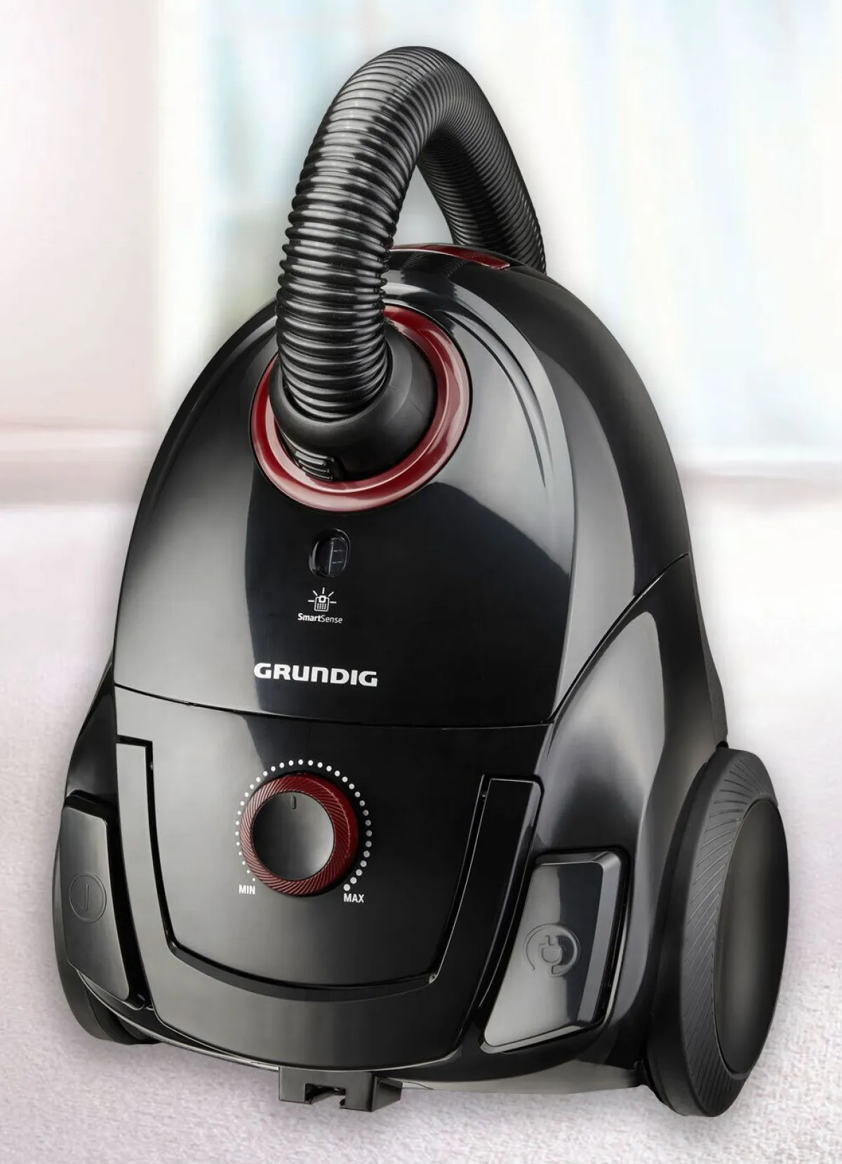 Outlet GRUNDIG VCC 3850A Bodenstaubsauger SCHWARZ-BEERE