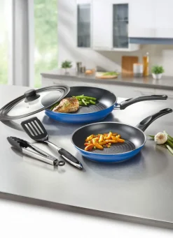 Outlet BADER GSW Pfannen-Set Dream Line, 5-teilig BLAU