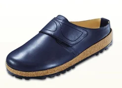 Best HAFLINGER -Lederclog aus weichem Rindleder BLAU