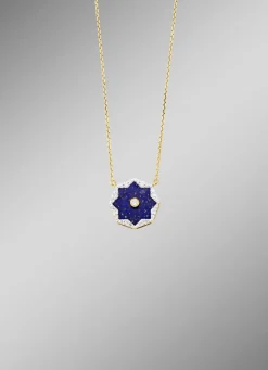 Clearance BADER Halskette mit echt Lapislazuli, Brillanten und Diamanten