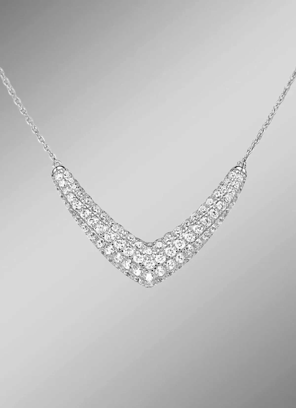 Outlet BADER Halskette mit Zirkonia