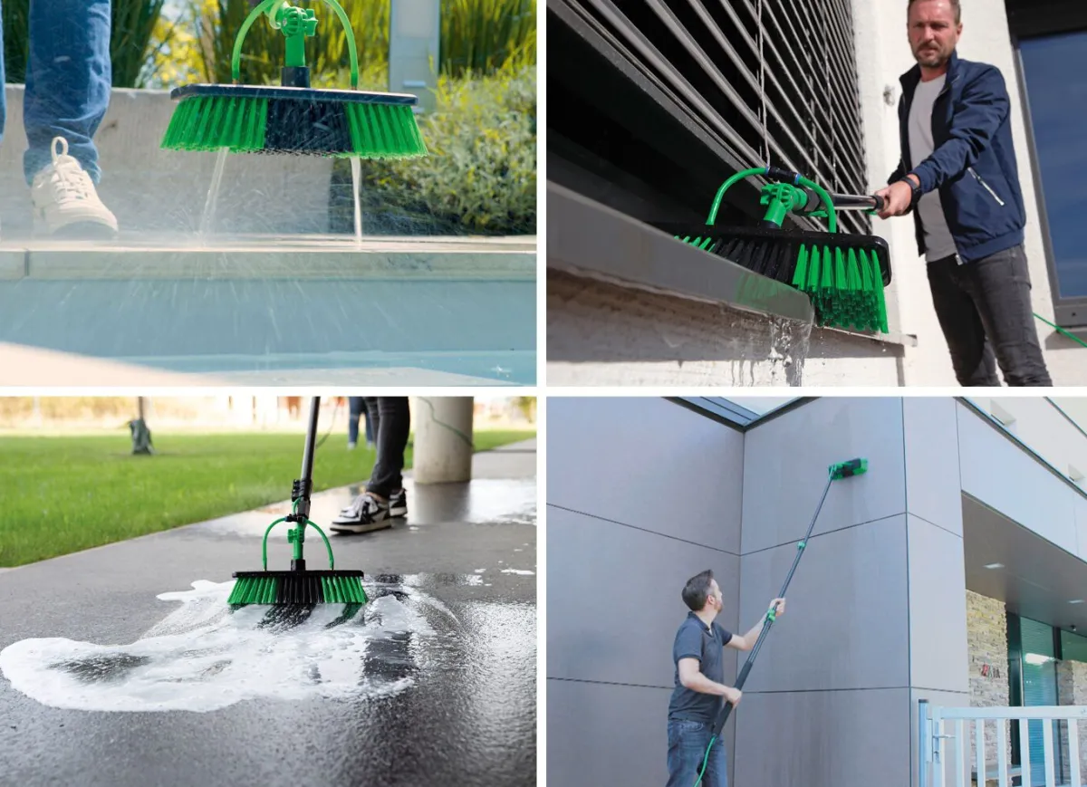 Clearance MEDIA SHOP Hammersmith Aquaclean Deluxe 2-in-1 Teleskop Wasserbesen SCHWARZ-GRÜN