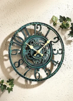 Hot BADER Handbemalte Quartz-Wanduhr GRAU