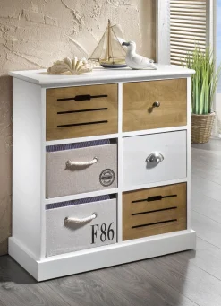 Sale BADER Handgefertigte Kommode WEISS-BRAUN