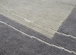 Sale BADER Handgeknüpfte Brücken und Teppiche in Naturfaser-Qualität SILBER