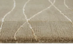 Best BADER Handgeknüpfte Brücken und Teppiche in Naturfaser-Qualität BEIGE