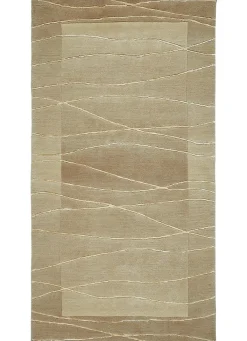 Best BADER Handgeknüpfte Brücken und Teppiche in Naturfaser-Qualität BEIGE