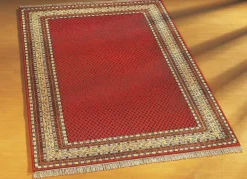 Best BADER Handgeknüpfter Orientteppich aus Indien ROTGRUNDIG