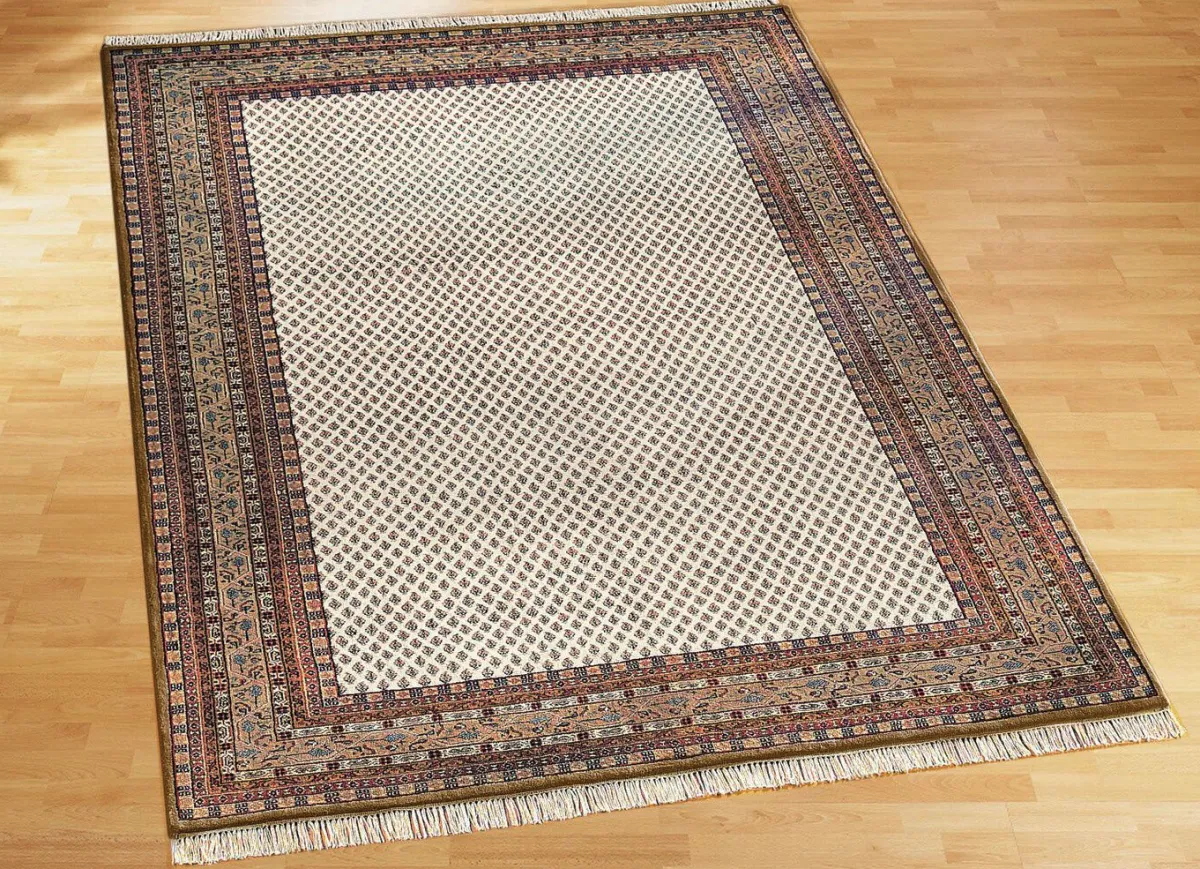 Clearance BADER Handgeknüpfter Orientteppich aus Indien CAMELGRUNDIG