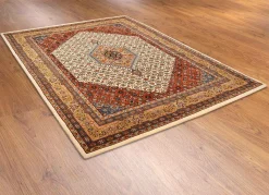 Sale BADER Handgetuftete Brücken und Teppiche aus 100% Schurwolle BEIGE