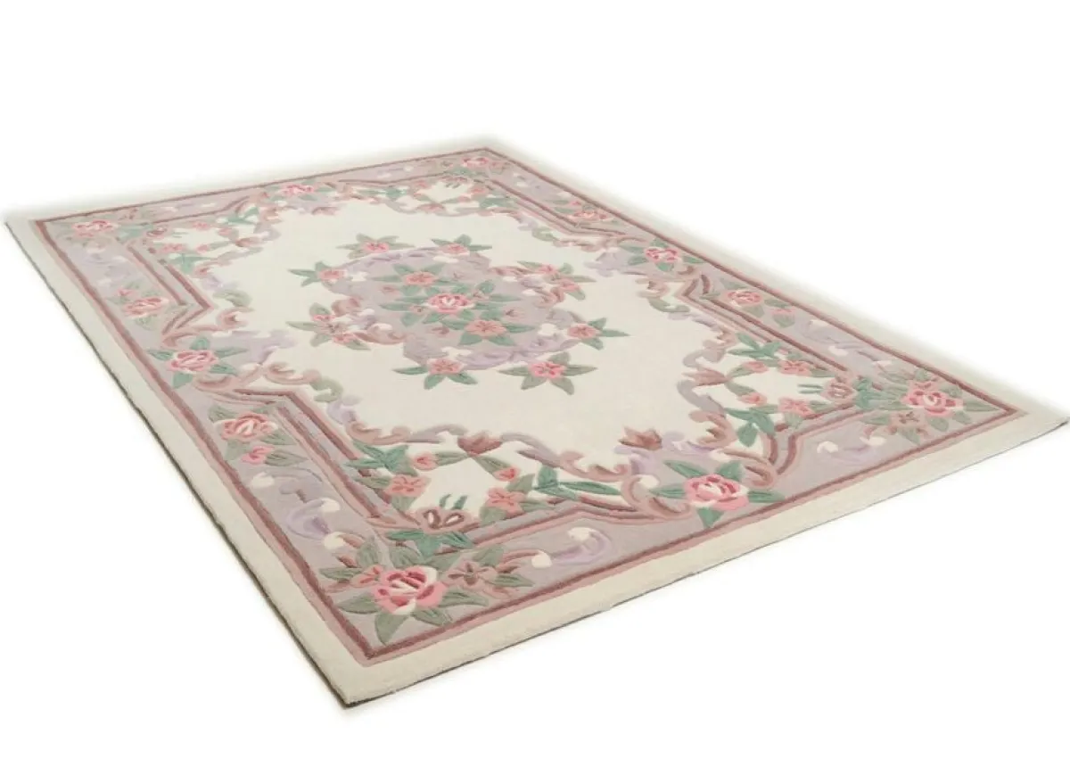 Hot BADER Handgetuftete Brücken und Teppiche BEIGE