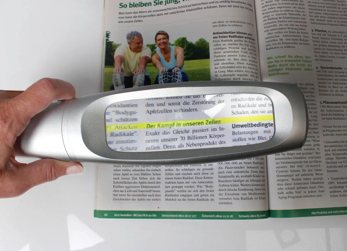 New BADER Handliche und praktische LED-Lupe