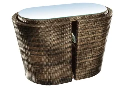 New HARTMAN Balkon-Möbel, 3-teilig BRAUN