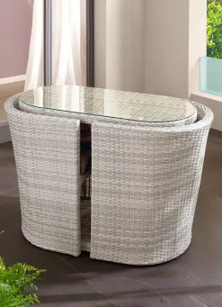 Discount HARTMAN Balkon-Möbel, 3-teilig GRAU