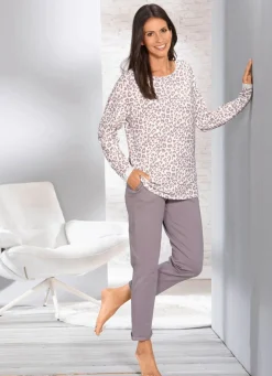 BADER Hausanzug von Laurina ECRU-MAUVE