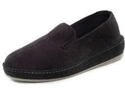 Clearance BADER Hausschuh aus Veloursmaterial SCHWARZ