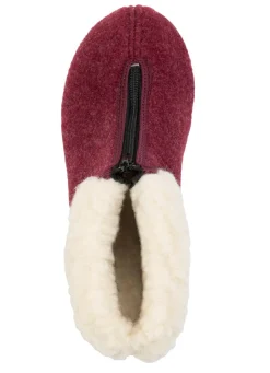 New BADER Haus-Stiefelette mit praktischem Front-Reißverschluss BORDEAUX