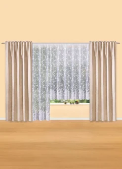 New BADER Hübscher Blumenfenster-Store WEISS