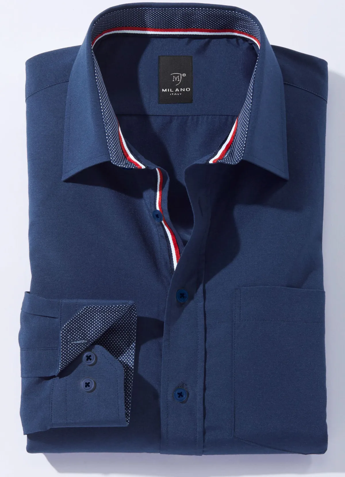 Clearance MILANO ITALY Hemd von "" in 4 Farben DUNKELBLAU