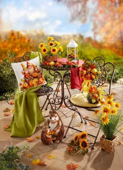 Discount BADER Herbstliche Kissenbezug in Samtoptik BUNT