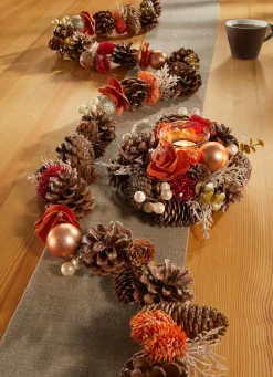 Discount BADER Herbstliche Naturgirlande BRAUN-ORANGE