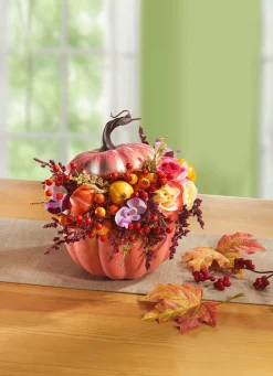 Hot BADER Herbstlicher Deko-Kürbis ROSA