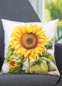 Best BADER Herbstlicher Kissenbezug mit Sonnenblumen-Motiv BUNT