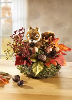 Online BADER Herbstliches Tischgesteck BRAUN
