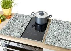 Clearance WENKO Herdabdeckplatten , 2er-Set GRANIT