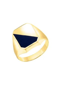 Outlet BADER Herrenring aus 375er Gold mit Onyx
