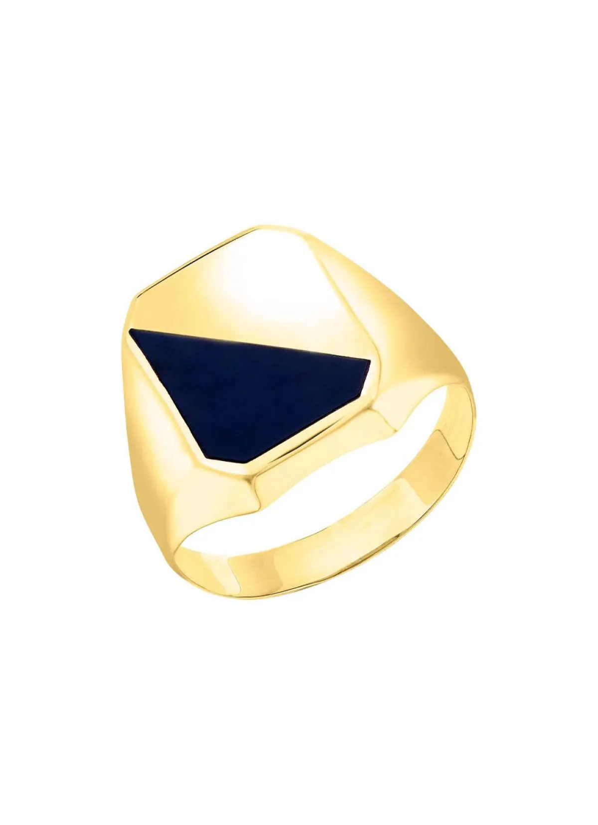 Outlet BADER Herrenring aus 375er Gold mit Onyx