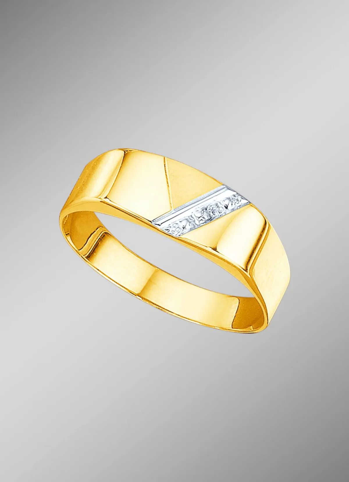 BADER Herrenring mit Diamant