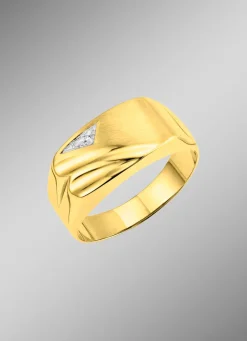Best BADER Herrenring mit Diamant
