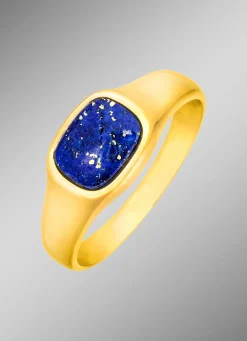 New BADER Herrenring mit echt Lapislazuli