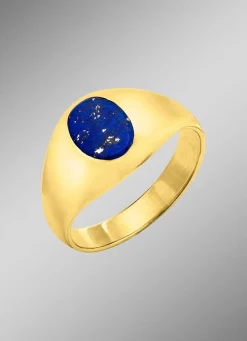 Hot BADER Herrenring mit echt Lapislazuli
