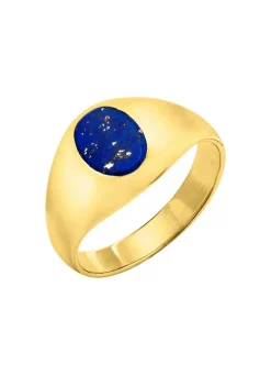 Hot BADER Herrenring mit echt Lapislazuli