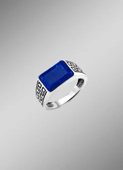 Outlet BADER Herrenring mit Lapislazuli