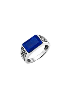 Outlet BADER Herrenring mit Lapislazuli