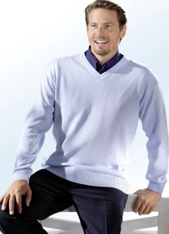 Clearance BADER Herrlicher Pullover mit V-Ausschnitt in 5 Farben BLEU