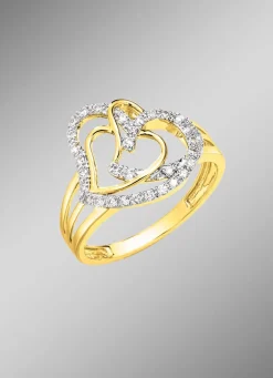 Sale BADER Herz-Damenring mit 68 Diamanten