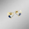 New BADER Herz-Ohrstecker mit echt Safir
