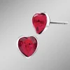 BADER Herz-Ohrstecker mit Swarovski®-Kristallen