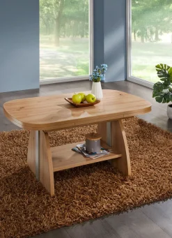 Best BADER Höhenverstell- und ausziehbarer Couchtisch ARTISAN EICHE