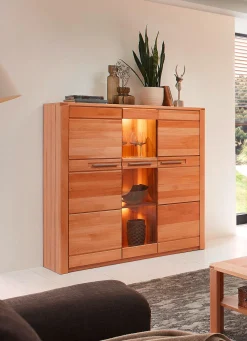Outlet BADER Highboard kernbuche