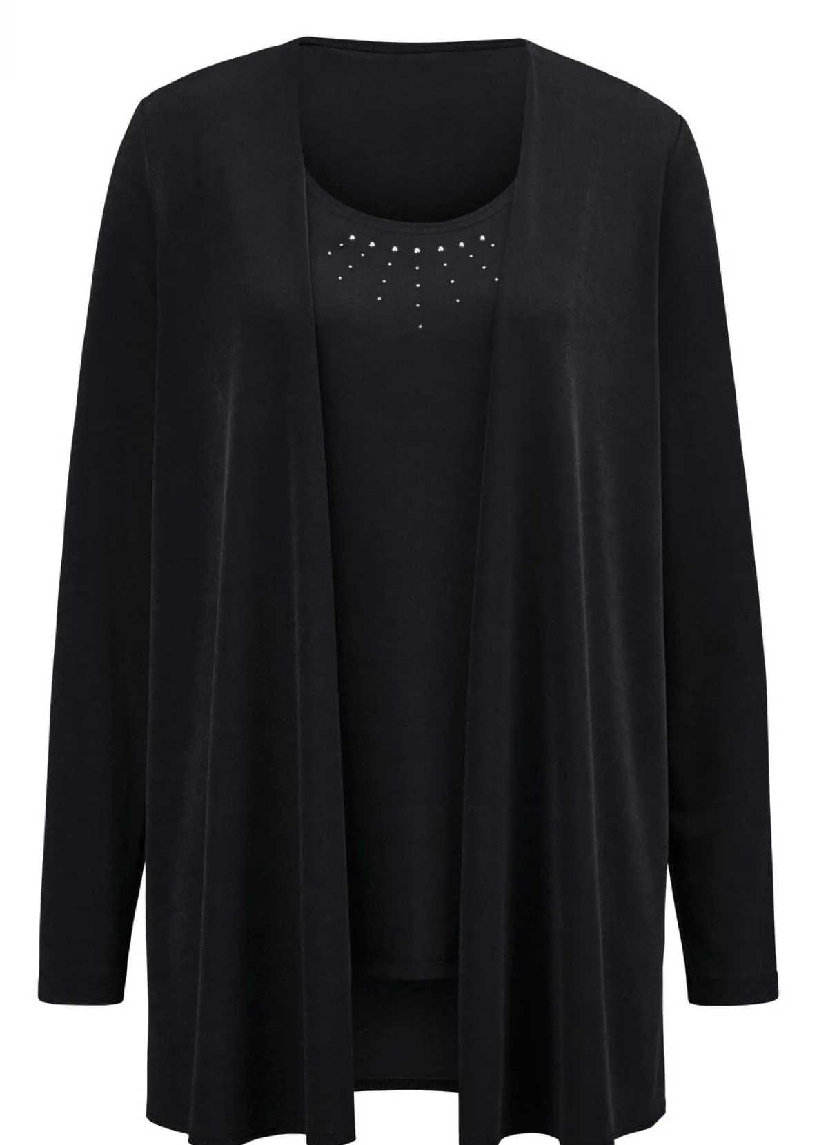 Outlet KLAUS MODELLE MADE IN GERMANY Hinreißendes Twin-Set SCHWARZ