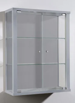 Online BADER Hängevitrine mit ESG-Sicherheitsglas ALU