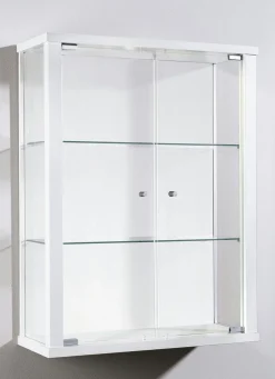 Clearance BADER Hängevitrine mit ESG-Sicherheitsglas WEISS